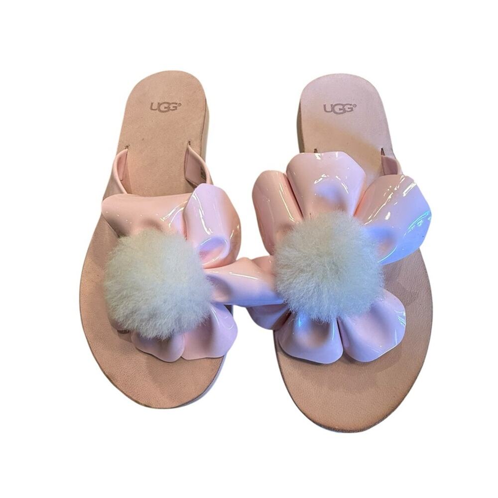UGG Light Pink Flower Sandals Women’s Size 9